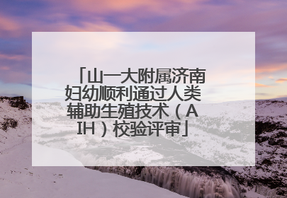 山一大附属济南妇幼顺利通过人类辅助生殖技术（AIH）校验评审