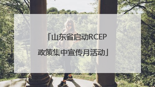 山东省启动RCEP政策集中宣传月活动