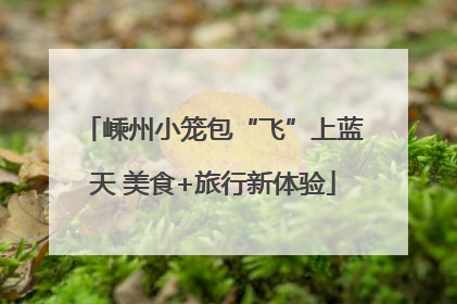 嵊州小笼包“飞”上蓝天 美食+旅行新体验