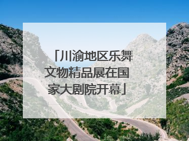 川渝地区乐舞文物精品展在国家大剧院开幕