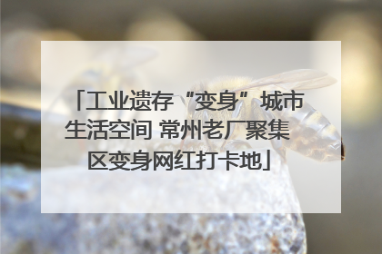 工业遗存“变身”城市生活空间 常州老厂聚集区变身网红打卡地