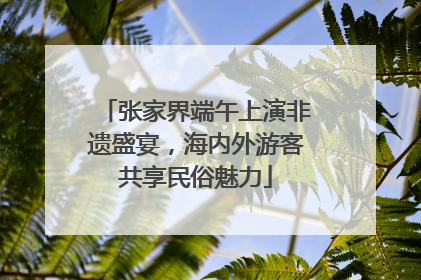张家界端午上演非遗盛宴，海内外游客共享民俗魅力