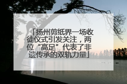 扬州剪纸界一场收徒仪式引发关注，两位“高足”代表了非遗传承的双轨力量