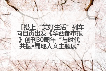 搭上“美好生活”列车向自贡出发《华西都市报》创刊30周年“与时代共振•蜀地人文主题展”5月30日开展丨美好生活有“盐”味