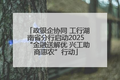 政银企协同 工行湖南省分行启动2025“金融送解优 兴工助商惠农”行动