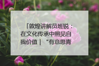 敦煌讲解员班锐：在文化传承中照见自我价值｜“有意思青年”高校公益计划