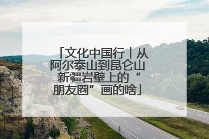 文化中国行丨从阿尔泰山到昆仑山 新疆岩壁上的“朋友圈”画的啥