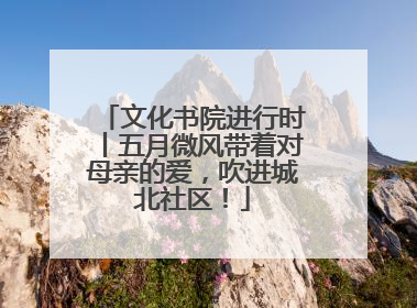 文化书院进行时丨五月微风带着对母亲的爱，吹进城北社区！