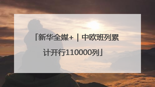 新华全媒+｜中欧班列累计开行110000列