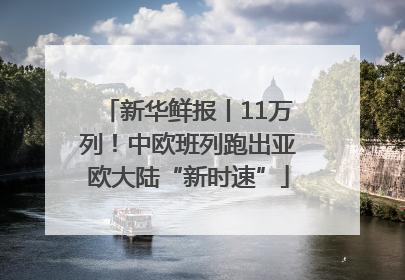 新华鲜报丨11万列！中欧班列跑出亚欧大陆“新时速”