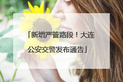 新增严管路段！大连公安交警发布通告