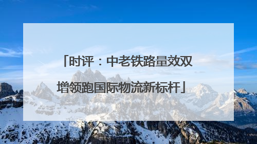 时评：中老铁路量效双增领跑国际物流新标杆