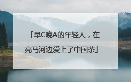 早C晚A的年轻人，在亮马河边爱上了中国茶