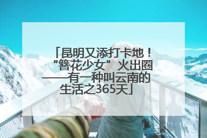 昆明又添打卡地！“簪花少女”火出圈——有一种叫云南的生活之365天