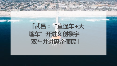 武昌：“直通车+大篷车”开进文创楼宇 双车并进惠企便民
