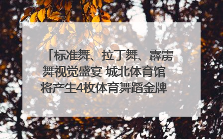 标准舞、拉丁舞、霹雳舞视觉盛宴 城北体育馆将产生4枚体育舞蹈金牌｜世运会探馆行
