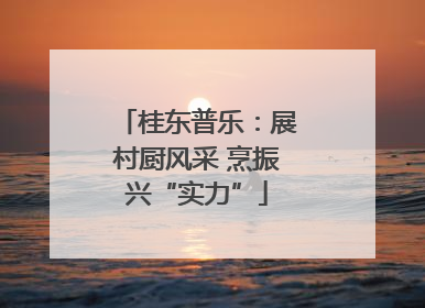 桂东普乐：展村厨风采 烹振兴“实力”