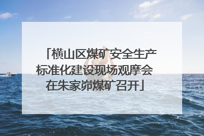横山区煤矿安全生产标准化建设现场观摩会在朱家峁煤矿召开