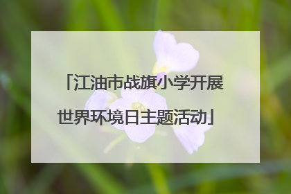 江油市战旗小学开展世界环境日主题活动