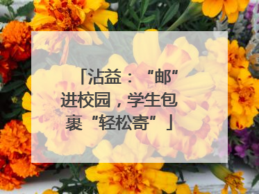 沾益：“邮”进校园，学生包裹“轻松寄”