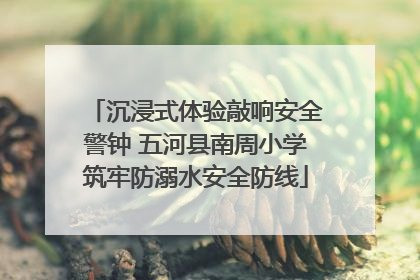 沉浸式体验敲响安全警钟 五河县南周小学筑牢防溺水安全防线