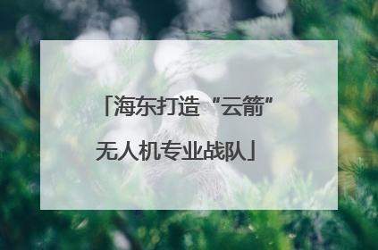 海东打造“云箭”无人机专业战队