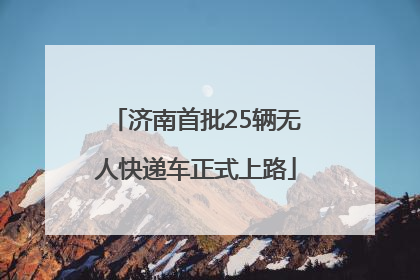 济南首批25辆无人快递车正式上路