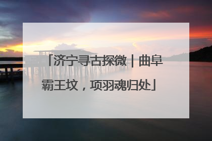 济宁寻古探微｜曲阜霸王坟，项羽魂归处