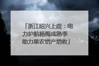 浙江绍兴上虞：电力护航杨梅成熟季 助力果农增产增收