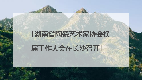 湖南省陶瓷艺术家协会换届工作大会在长沙召开