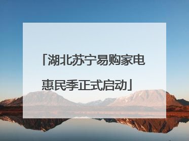 湖北苏宁易购家电惠民季正式启动