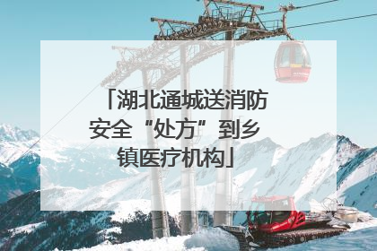 湖北通城送消防安全“处方”到乡镇医疗机构