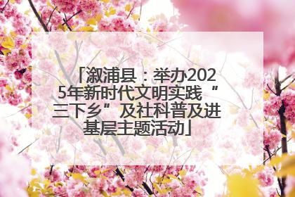 溆浦县：举办2025年新时代文明实践“三下乡”及社科普及进基层主题活动