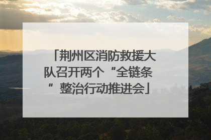 荆州区消防救援大队召开两个“全链条”整治行动推进会