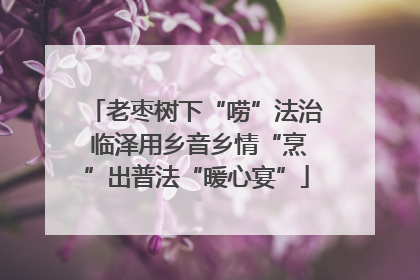 老枣树下“唠”法治 临泽用乡音乡情“烹”出普法“暖心宴”