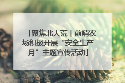 聚焦北大荒｜前哨农场积极开展“安全生产月”主题宣传活动