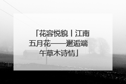 花容悦貌丨江南五月花——邂逅端午草木诗情