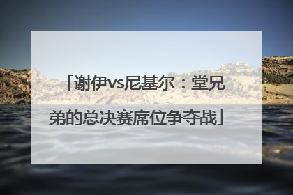 谢伊vs尼基尔：堂兄弟的总决赛席位争夺战