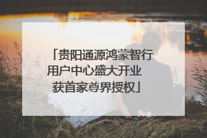 贵阳通源鸿蒙智行用户中心盛大开业 获首家尊界授权