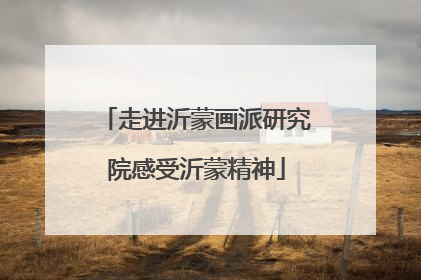 走进沂蒙画派研究院感受沂蒙精神