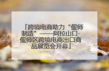 跨境电商助力“偃师制造”——阿拉山口-偃师区跨境电商出口商品展览会开幕