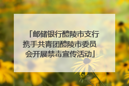 邮储银行醴陵市支行携手共青团醴陵市委员会开展禁毒宣传活动