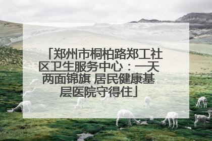 郑州市桐柏路郑工社区卫生服务中心：一天两面锦旗 居民健康基层医院守得住