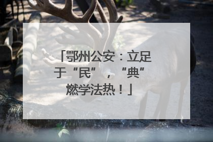 鄂州公安：立足于“民”，“典”燃学法热！
