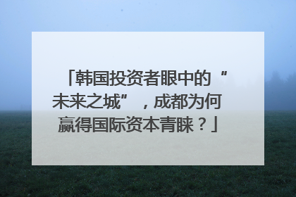 韩国投资者眼中的“未来之城”，成都为何赢得国际资本青睐？