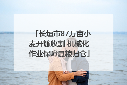长垣市87万亩小麦开镰收割 机械化作业保障夏粮归仓