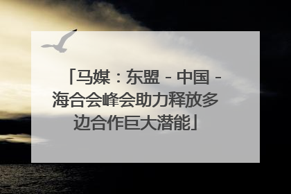 马媒：东盟－中国－海合会峰会助力释放多边合作巨大潜能