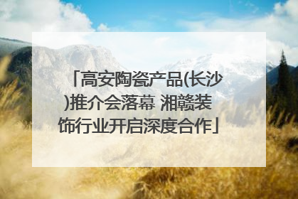 高安陶瓷产品(长沙)推介会落幕 湘赣装饰行业开启深度合作