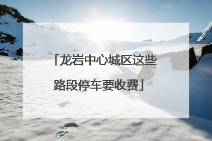 龙岩中心城区这些路段停车要收费