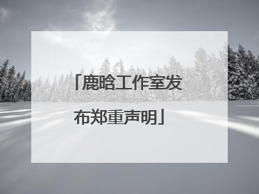 鹿晗工作室发布郑重声明